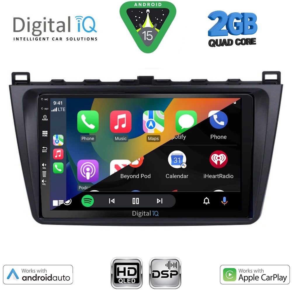 DIGITAL IQ BXC 3377_CPAA (9inc) MULTIMEDIA TABLET for MAZDA 6 mod. 2008-2012 - immagine 2