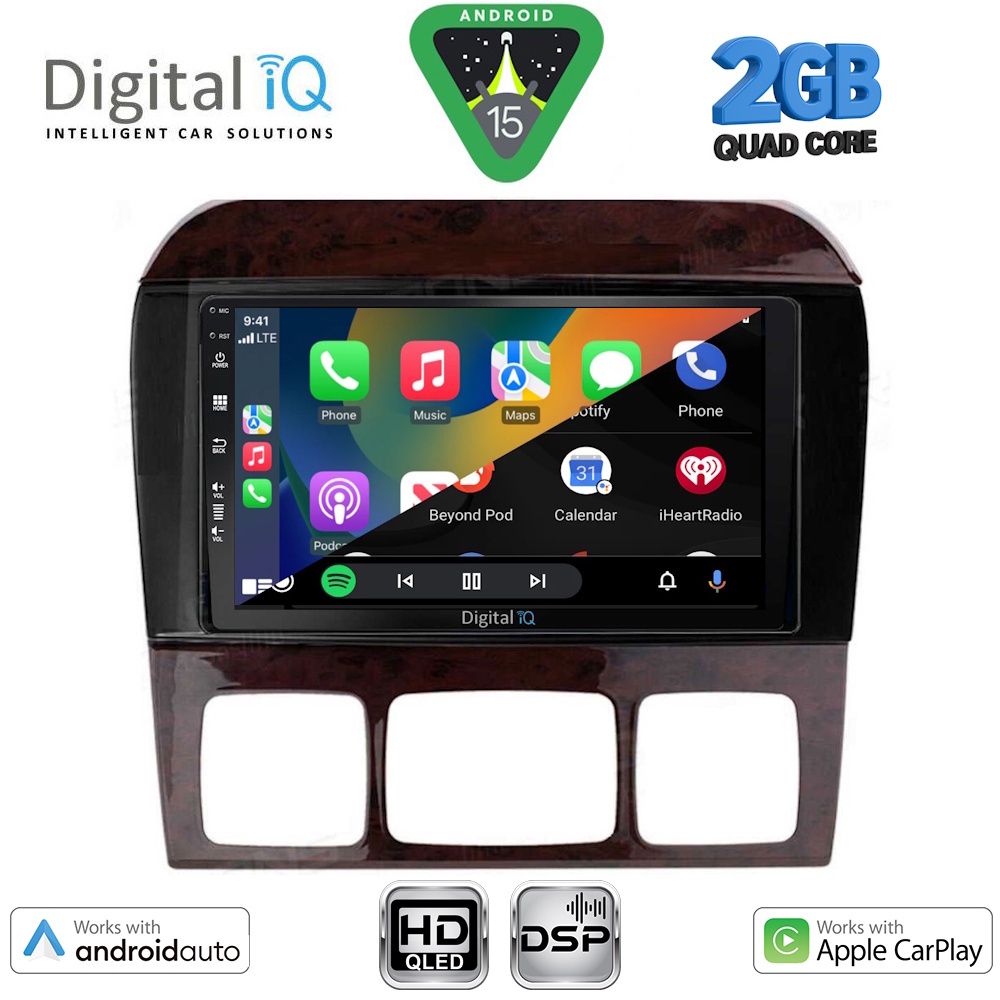 DIGITAL IQ BXC 3426_CPAA (9inc) MULTIMEDIA TABLET for MERCEDES S W220 mod. 1998-2005 - immagine 2