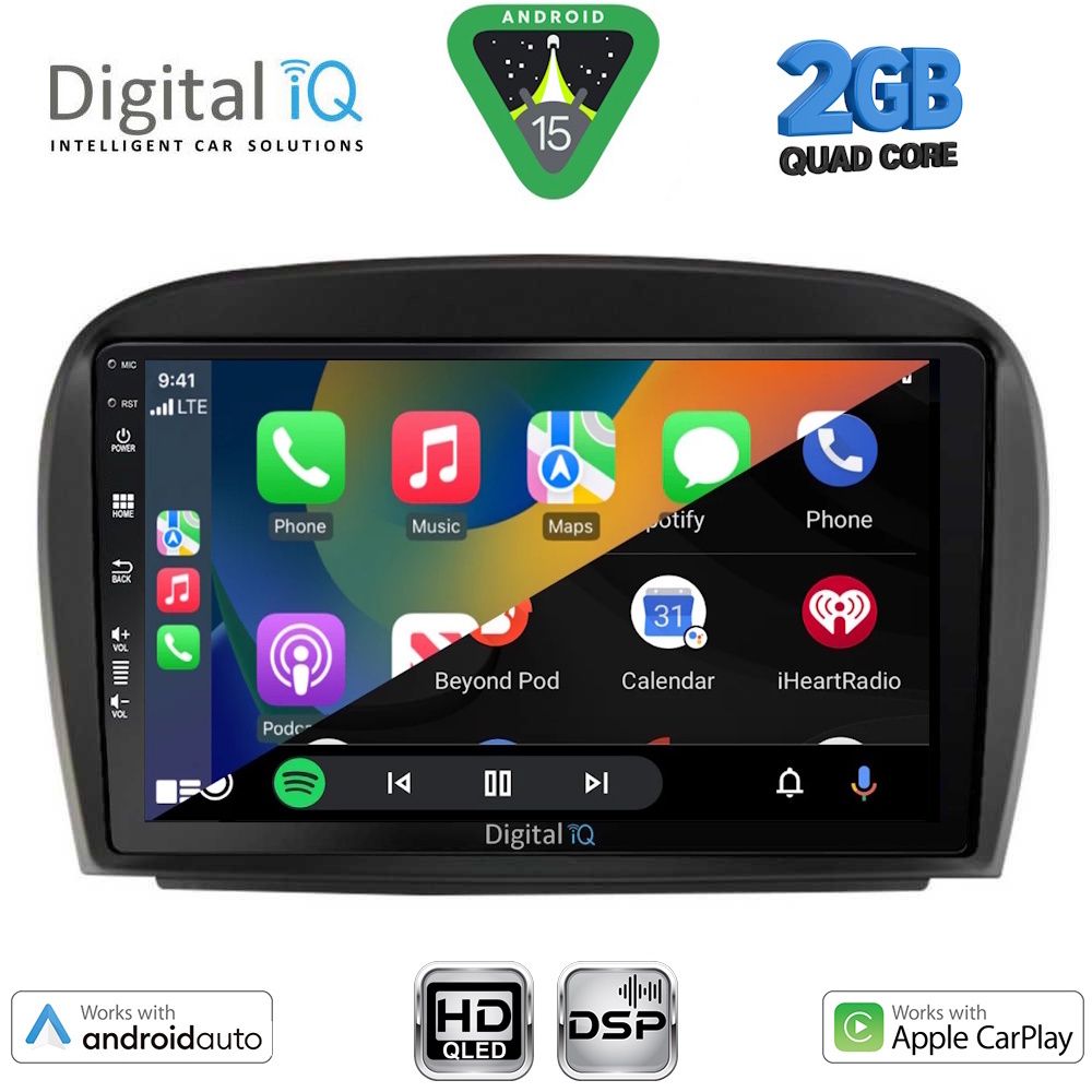 DIGITAL IQ BXC 3427_CPAA (9inc) MULTIMEDIA TABLET for MERCEDES SL (R230) FACELIFT mod. 2006-2012 - immagine 2