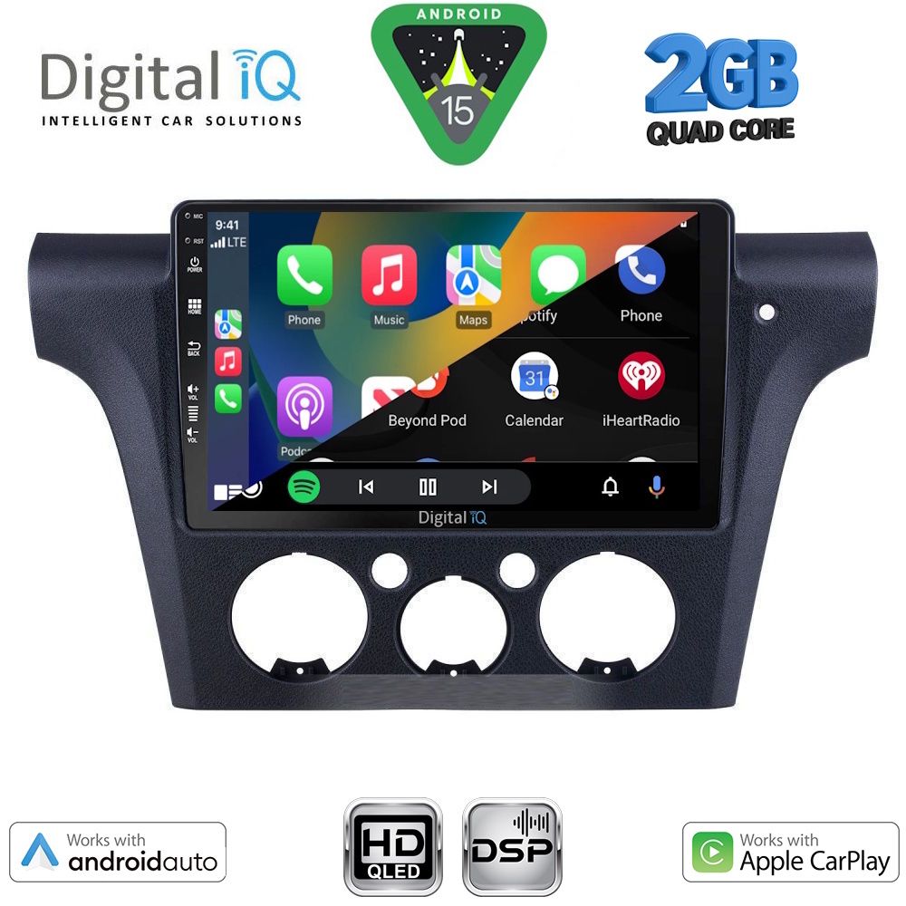 DIGITAL IQ BXC 3441_CPAA CLIMA (10inc) MULTIMEDIA TABLET for MITSUBISHI OUTLANDER mod. 2001-2005 with CLIMA - immagine 2