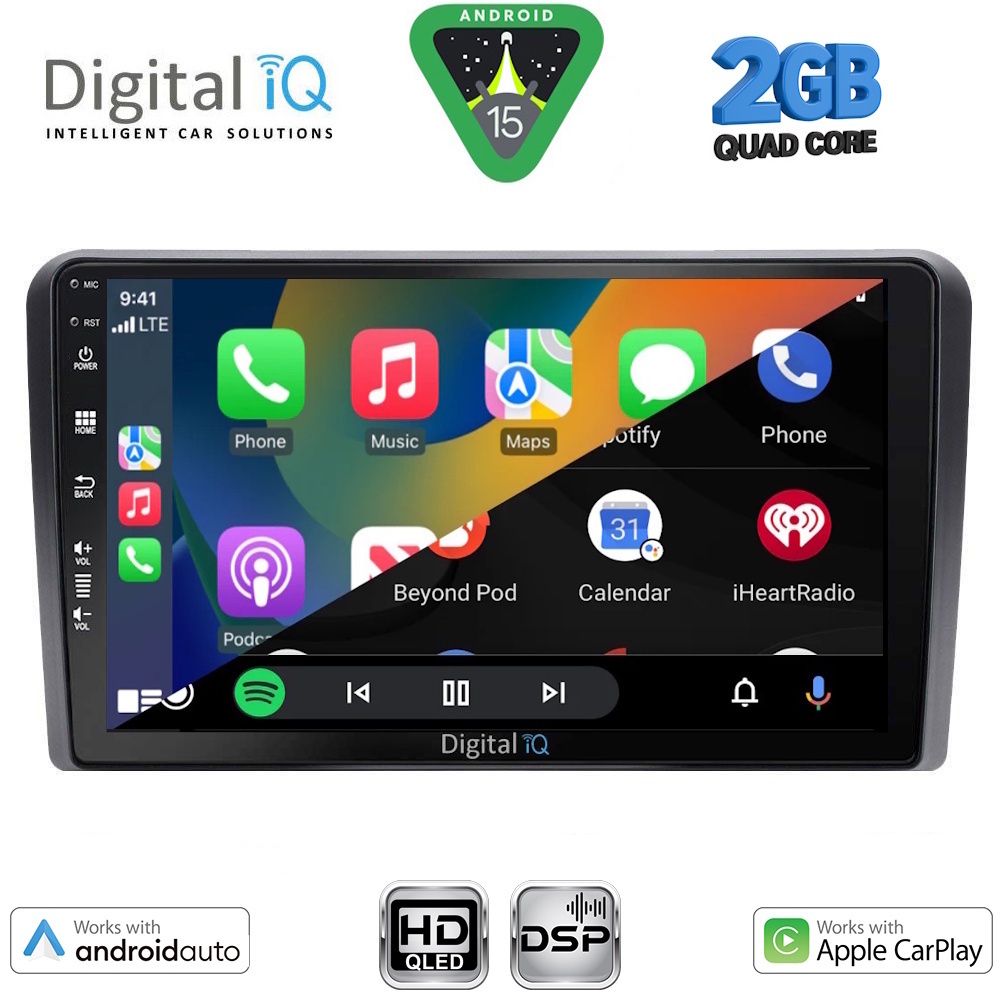 DIGITAL IQ BXC 3454_CPAA CLIMA (9inc) MULTIMEDIA TABLET for NISSAN NAVARA D40 mod. 2006-2011 με CLIMA - immagine 2