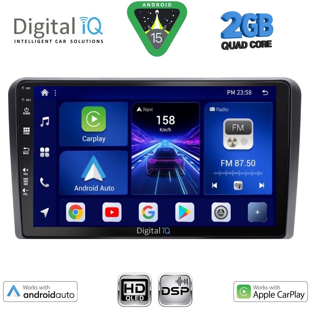 DIGITAL IQ BXC 3454_CPAA CLIMA (9inc) MULTIMEDIA TABLET for NISSAN NAVARA D40 mod. 2006-2011 με CLIMA
