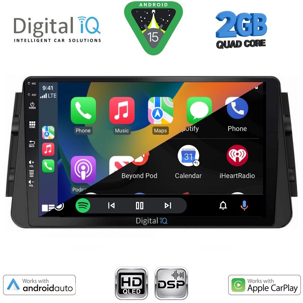 DIGITAL IQ BXC 3460_CPAA (9inc) MULTIMEDIA TABLET for NISSAN MICRA mod. 2017-2025 - immagine 2
