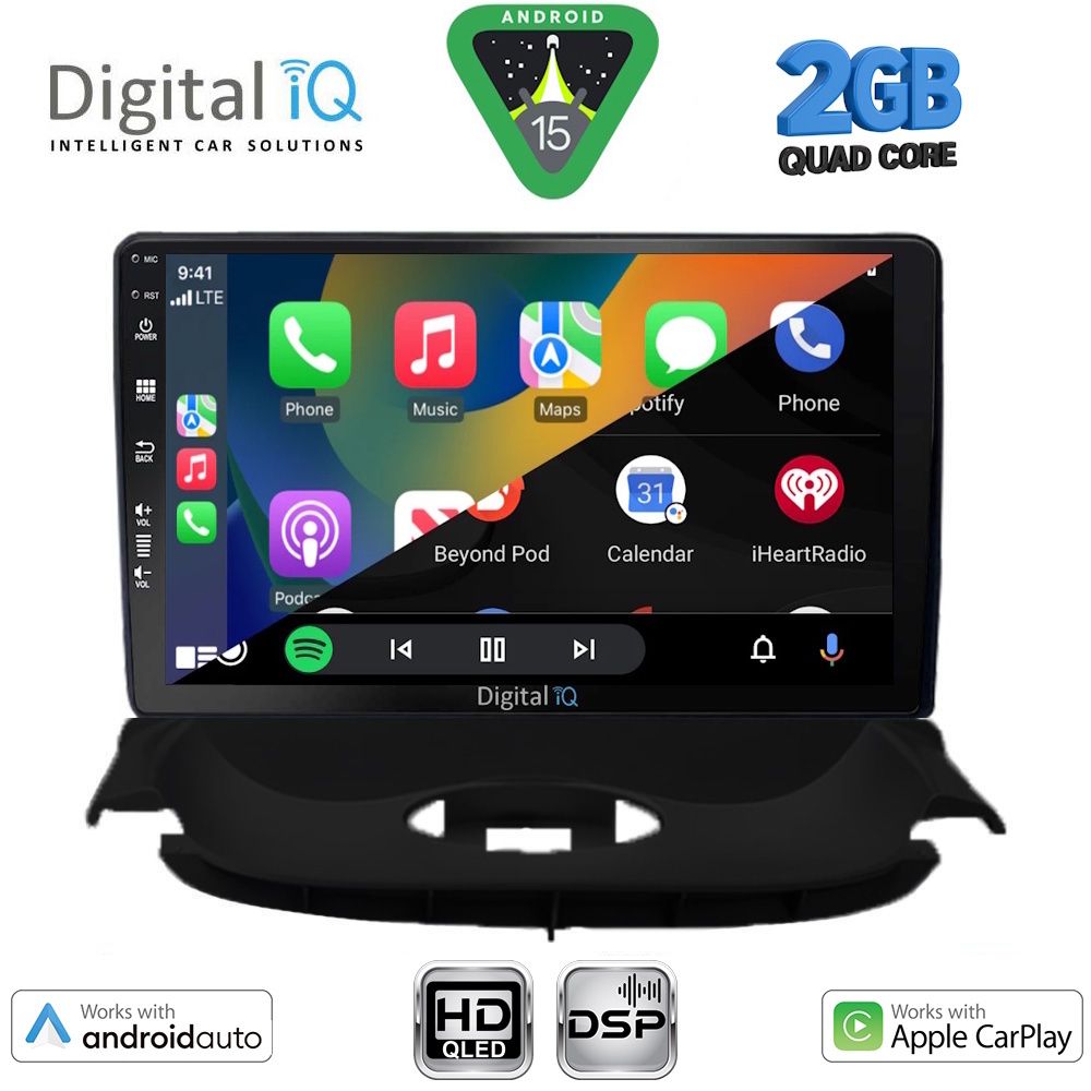 DIGITAL IQ BXC 3505_CPAA (9inc) MULTIMEDIA TABLET for PEUGEOT 206 mod. 1998-2006 - immagine 2