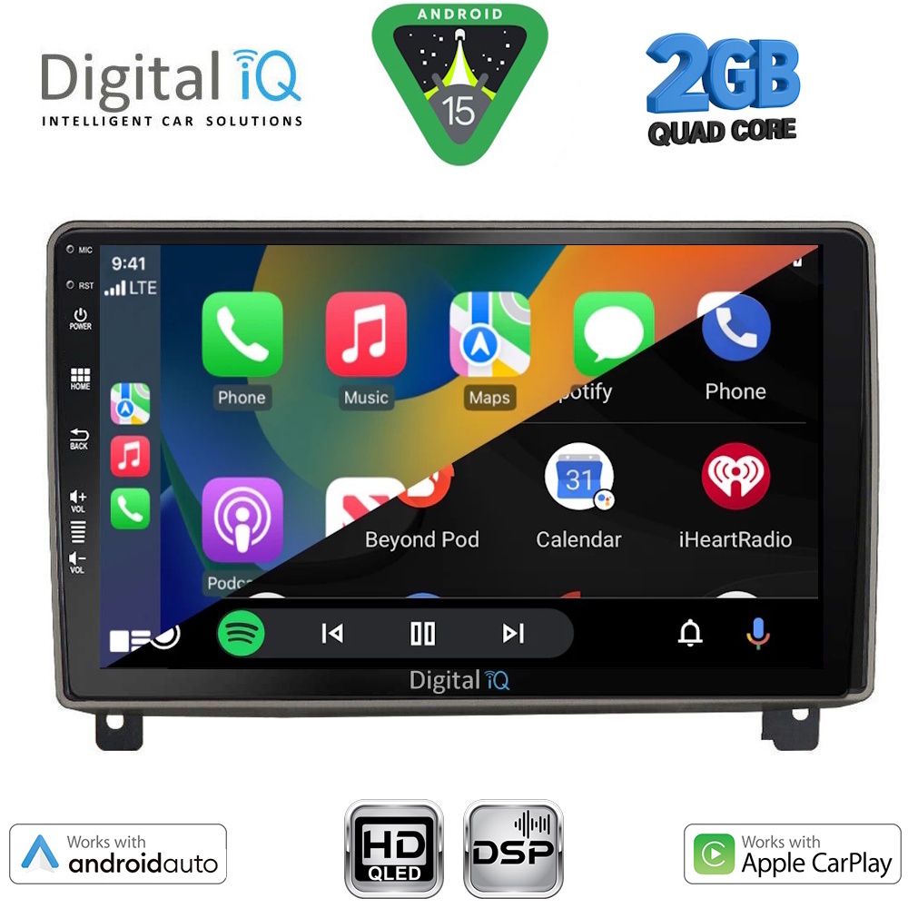 DIGITAL IQ BXC 3517_CPAA (9inc) MULTIMEDIA TABLET for PEUGEOT 407 mod. 2004-2011 - immagine 2
