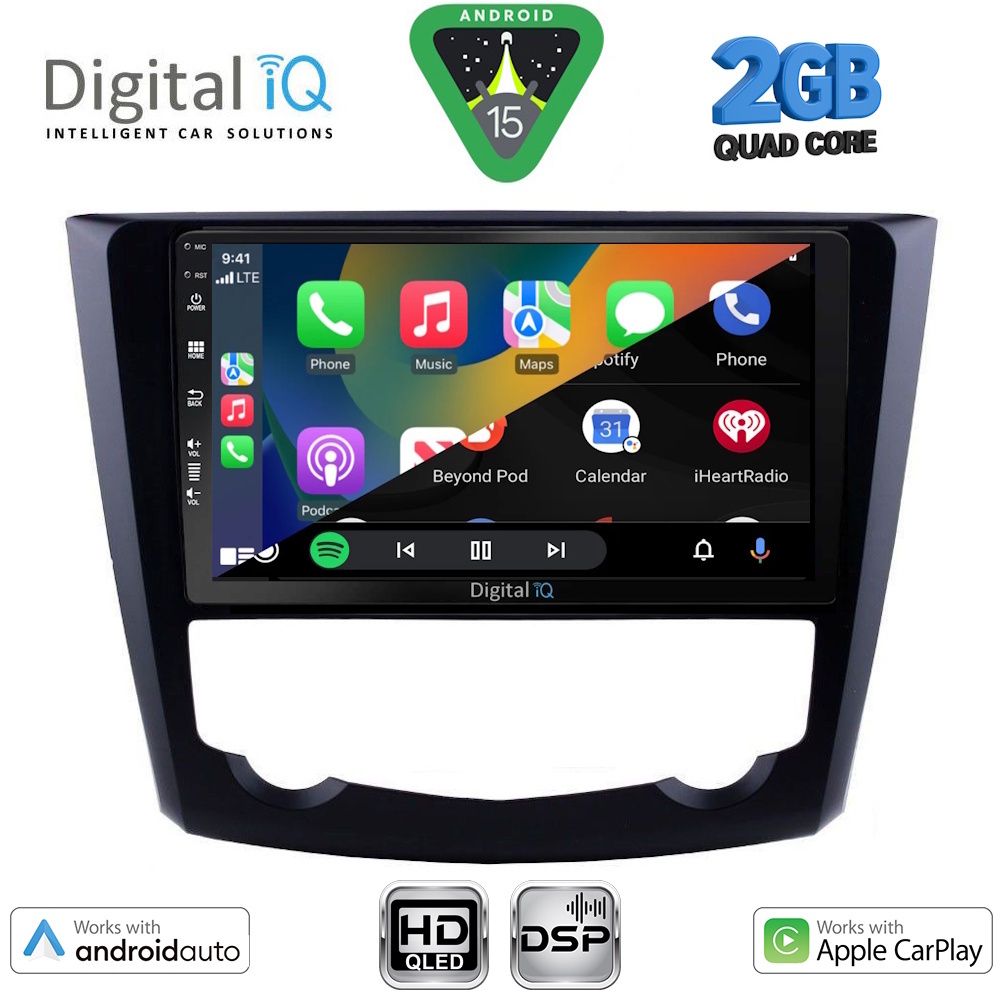 DIGITAL IQ BXC 3549_CPAA (9inc) MULTIMEDIA TABLET for RENAULT KADJAR mod. 2015-2022 - immagine 2