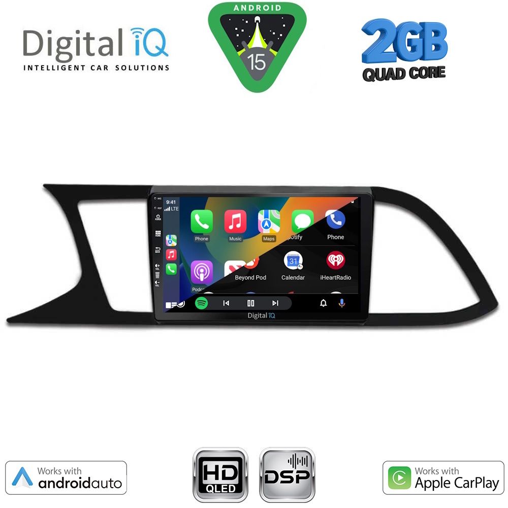 DIGITAL IQ BXC 3575_CPAA (9inc) MULTIMEDIA TABLET for SEAT LEON mod. 2012-2021 - immagine 2