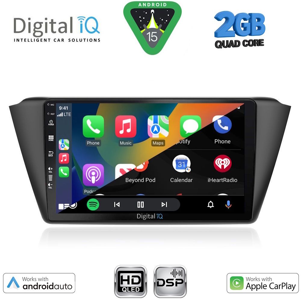 DIGITAL IQ BXC 3582_CPAA (9inc) MULTIMEDIA TABLET for SKODA FABIA mod. 2015-2022 - immagine 2