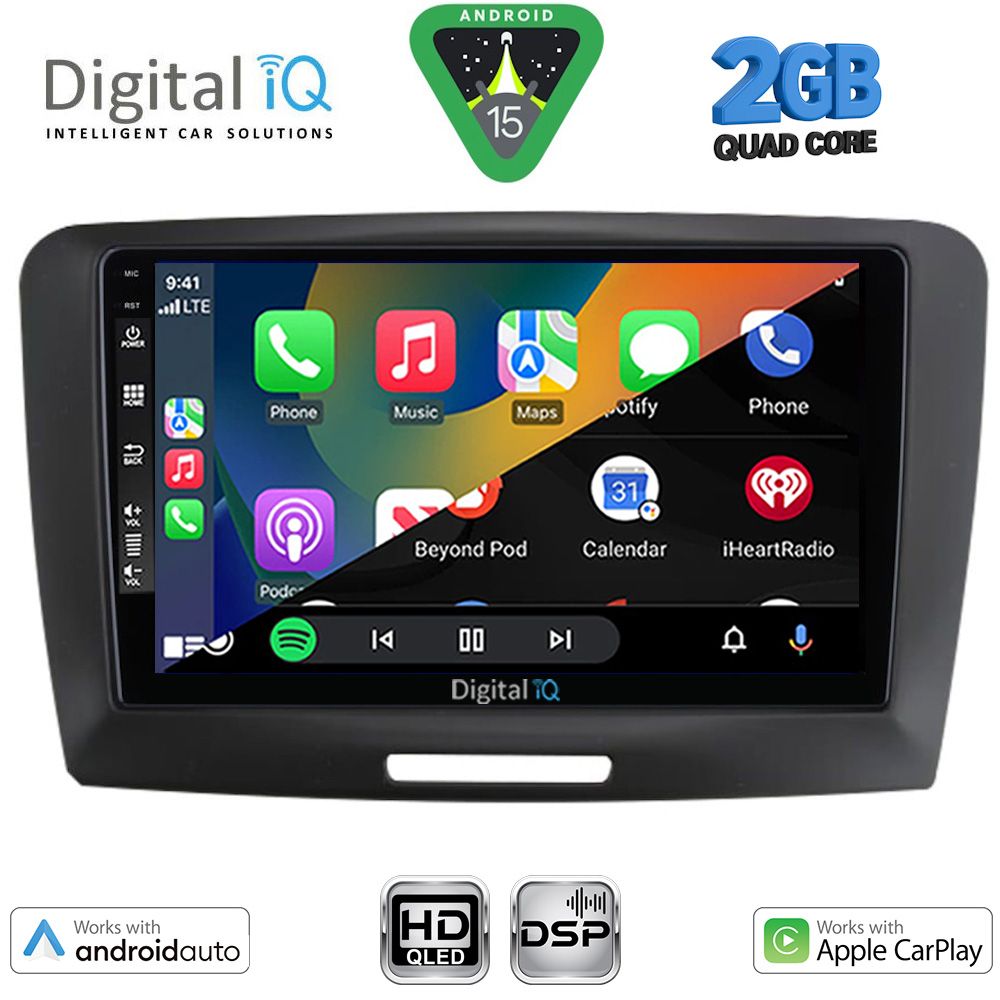 DIGITAL IQ BXC 3604A_CPAA (9inc) MULTIMEDIA TABLET for SKODA SUPERB mod. 2008-2015 - immagine 2