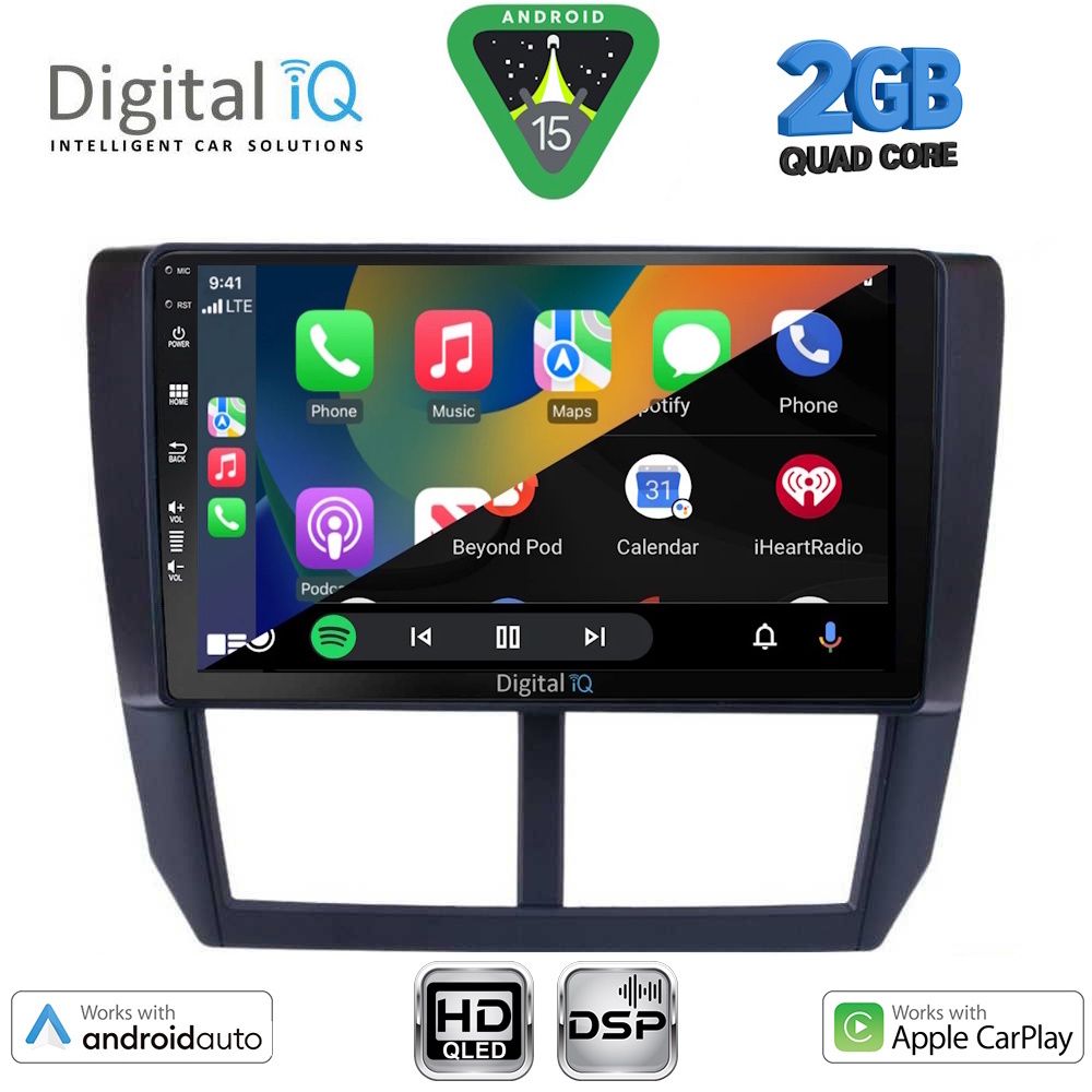 DIGITAL IQ BXC 3662_CPAA (9inc) MULTIMEDIA TABLET for SUBARU FORESTER – IMPREZA – XV mod. 2008-2013 - immagine 2