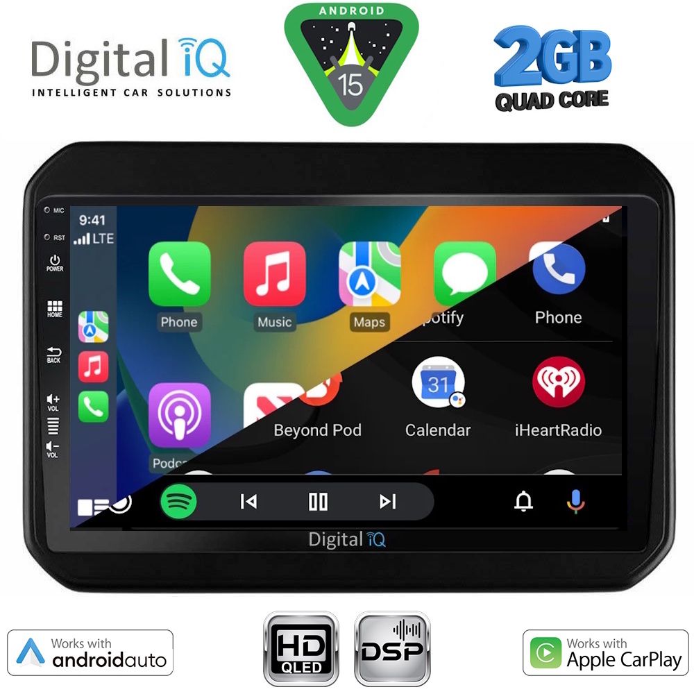 DIGITAL IQ BXC 3676_CPAA (9inc) MULTIMEDIA TABLET for SUZUKI IGNIS mod. 2016-2026 - immagine 2