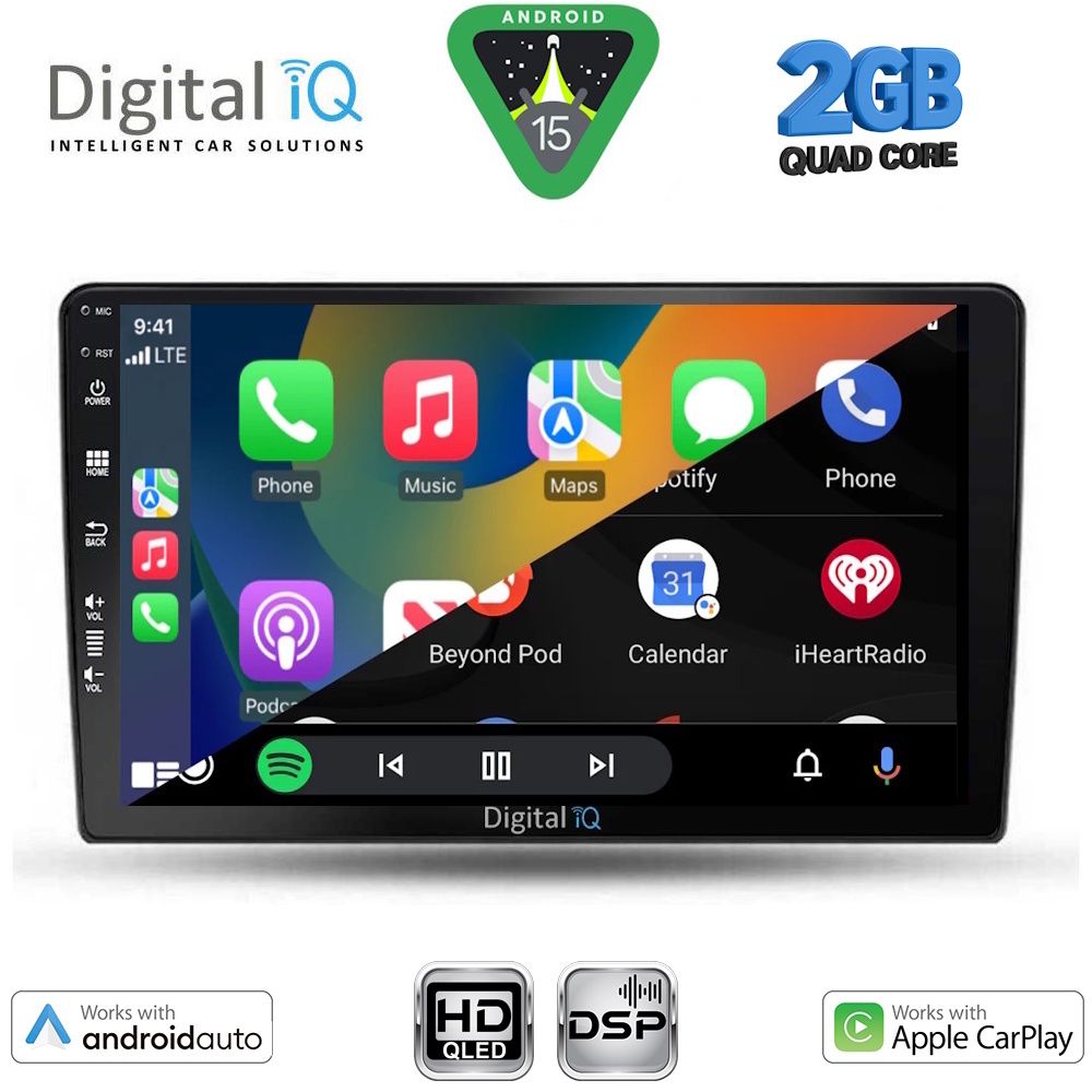 DIGITAL IQ BXC 3702_CPAA (9inc) MULTIMEDIA TABLET for TOYOTA AURIS mod. 2007-2012 - immagine 2