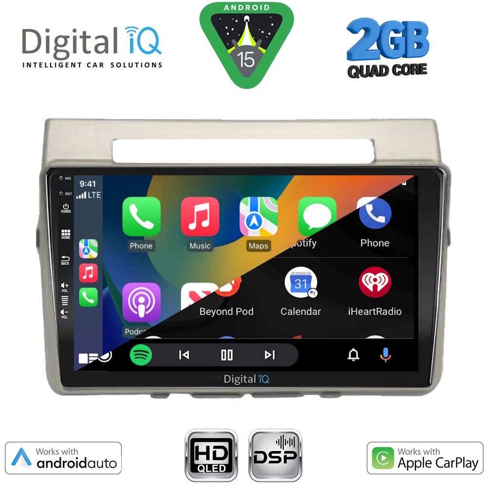 DIGITAL IQ BXC 3711B_CPAA (9inc) MULTIMEDIA TABLET for TOYOTA COROLLA VERSO mod. 2004-2009 - immagine 2