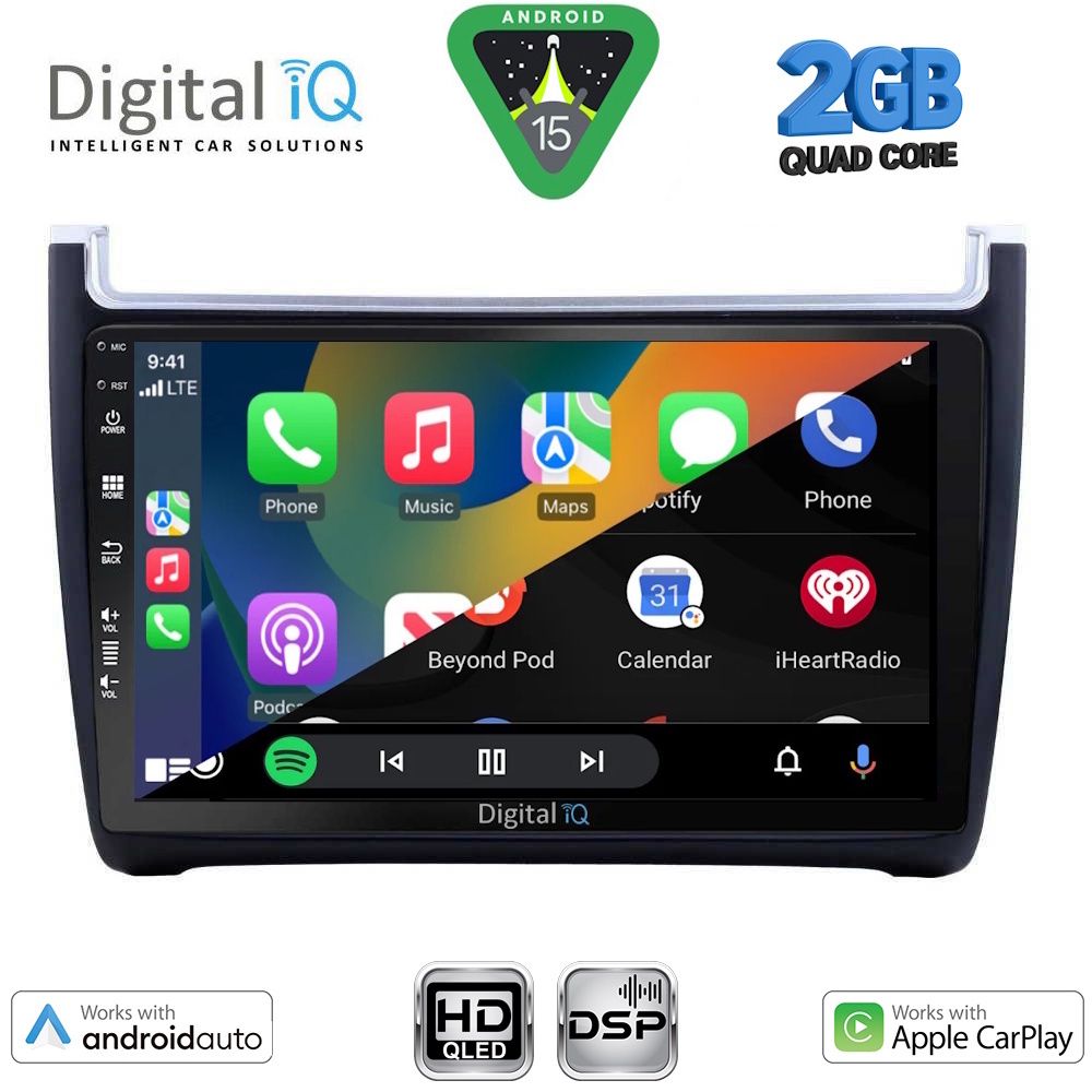 DIGITAL IQ BXC 3757_CPAA (9inc) MULTIMEDIA TABLET for VW POLO mod. 2014-2017 - immagine 2