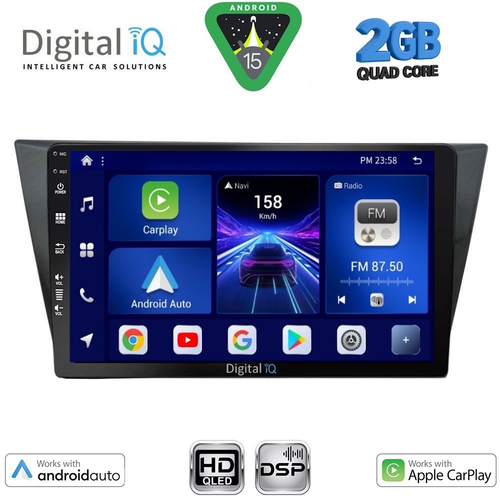 DIGITAL IQ BXC 3761_CPAA (10inc) MULTIMEDIA TABLET for VW TIGUAN mod. 2016-2024