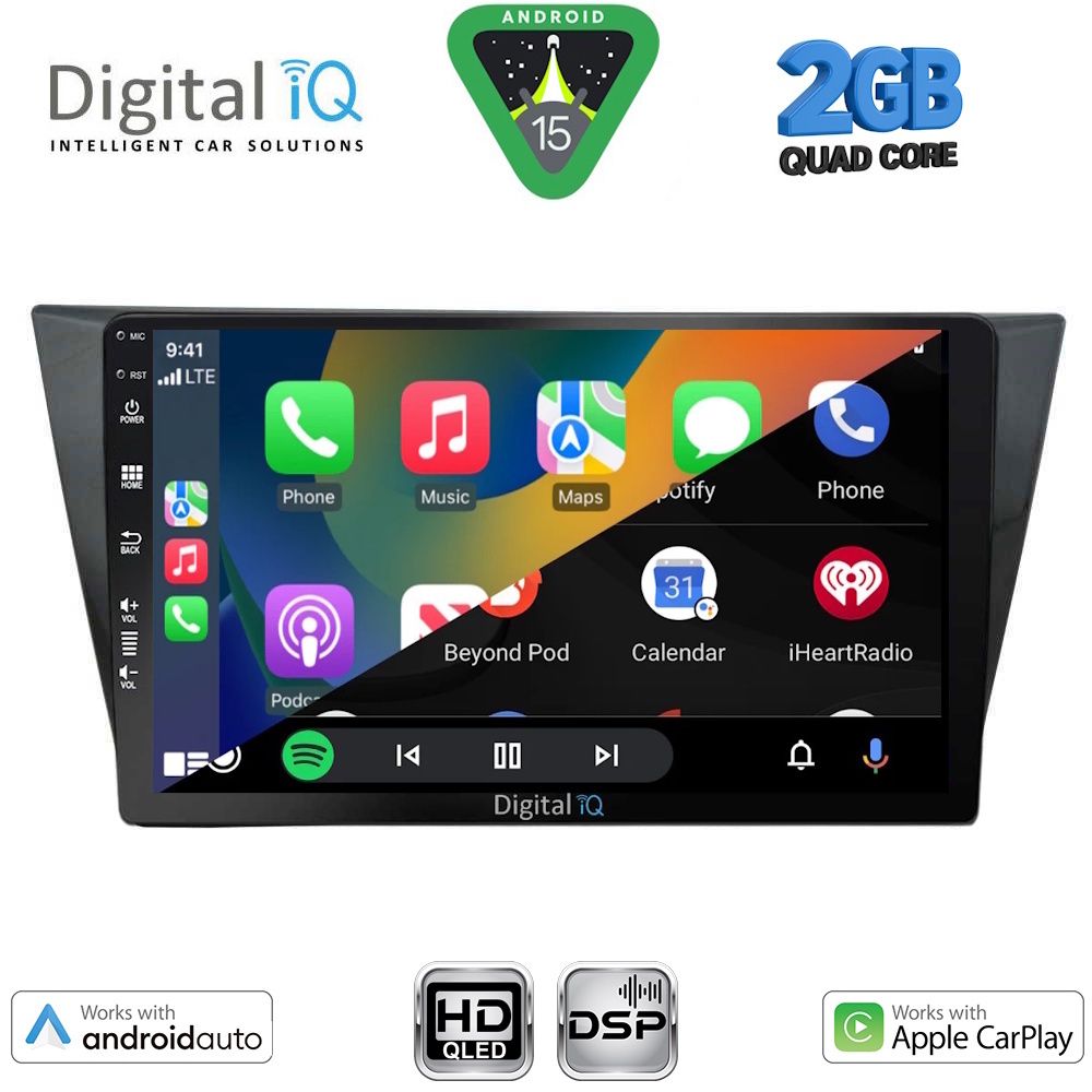 DIGITAL IQ BXC 3761_CPAA (10inc) MULTIMEDIA TABLET for VW TIGUAN mod. 2016-2024 - immagine 2