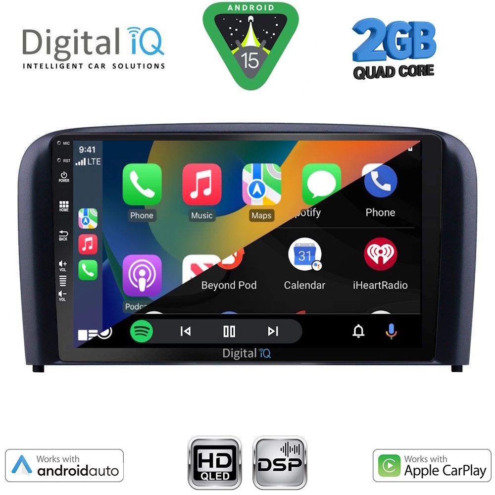 DIGITAL IQ BXC 3786_CPAA (9inc) MULTIMEDIA TABLET for VOLVO S80 mod. 1998-2006 - immagine 2
