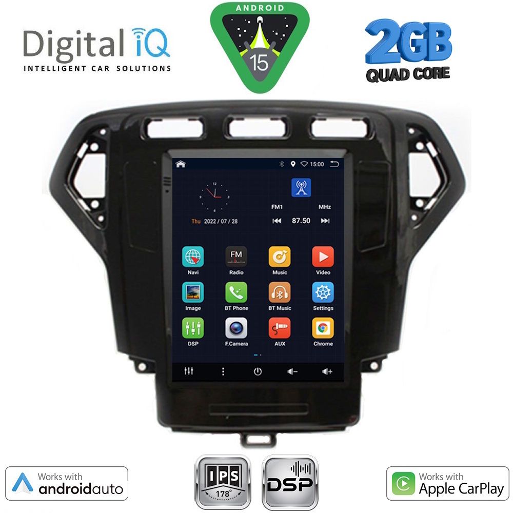 DIGITAL IQ BXC 3957_CPAA TESLA STYLE for FORD MONDEO mod. 2007-2010