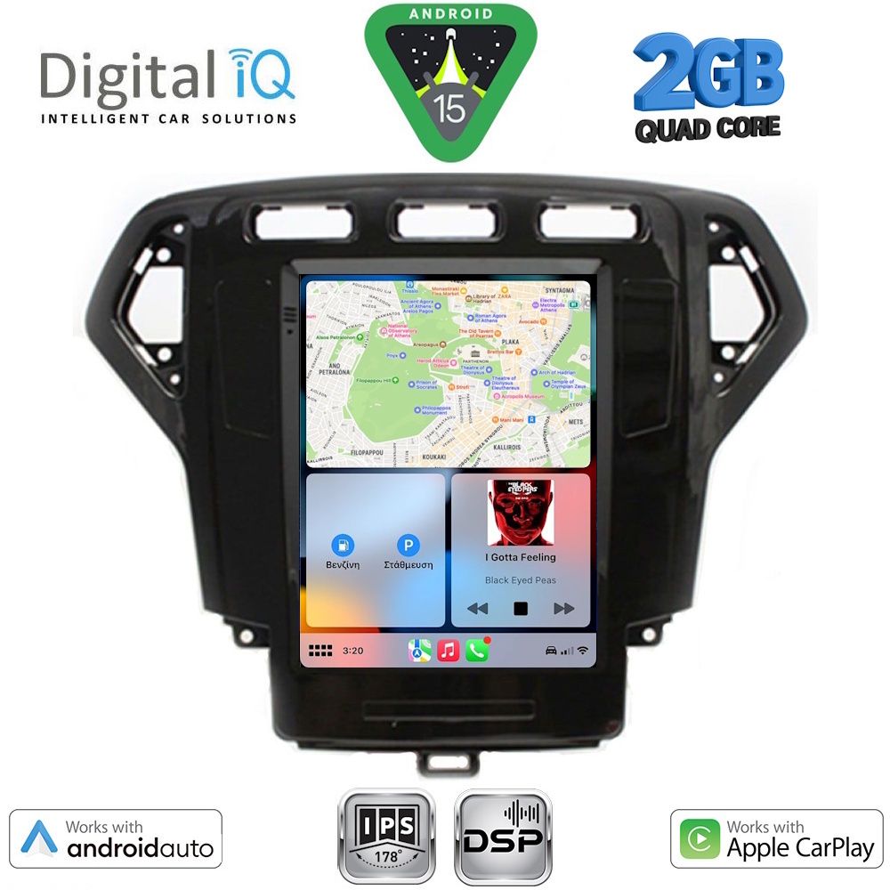 DIGITAL IQ BXC 3957_CPAA TESLA STYLE for FORD MONDEO mod. 2007-2010 - immagine 2