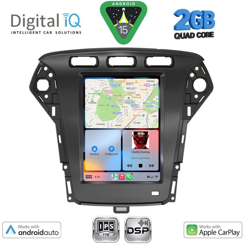 DIGITAL IQ BXC 3958_CPAA TESLA STYLE for FORD MONDEO mod. 2010-2013 - immagine 2