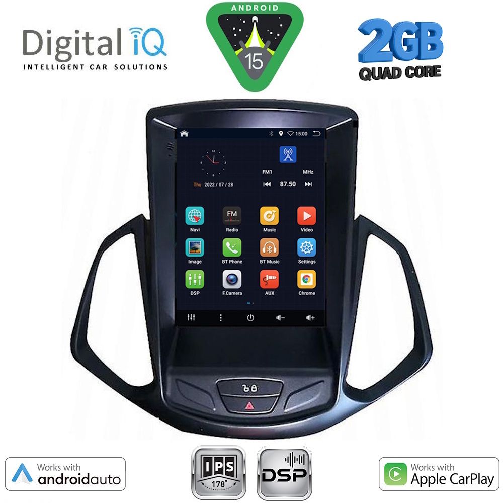 DIGITAL IQ BXC 3966_CPAA TESLA STYLE for FORD ECOSPORT mod. 2012-2018