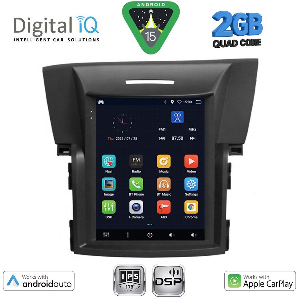 DIGITAL IQ BXC 3978_CPAA TESLA STYLE for HONDA CRV mod. 2012-2017