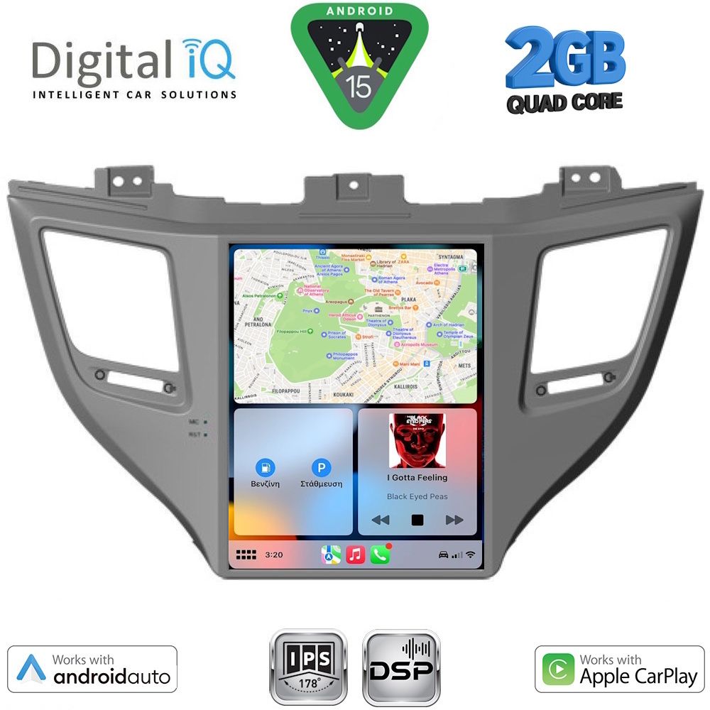 DIGITAL IQ BXC 3997_CPAA TESLA STYLE for HYUNDAI TUCSON mod. 2015-2019 - immagine 2