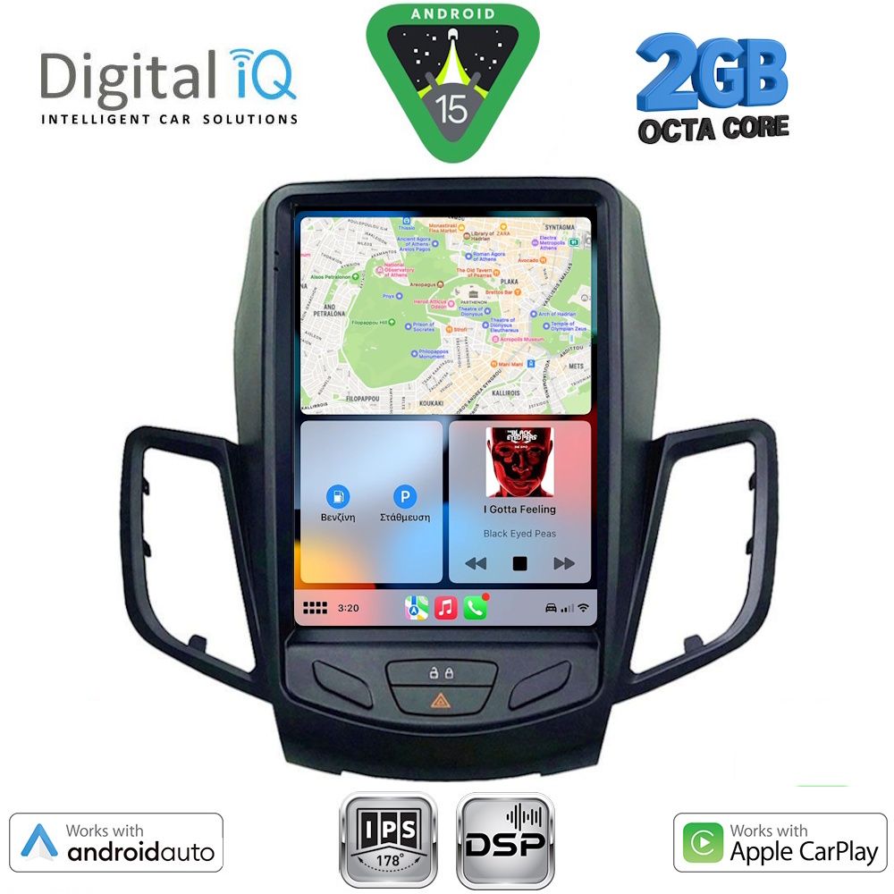 DIGITAL IQ BXF 5854_CPAA TESLA STYLE for FORD FIESTA mod. 2008-2017 - immagine 2