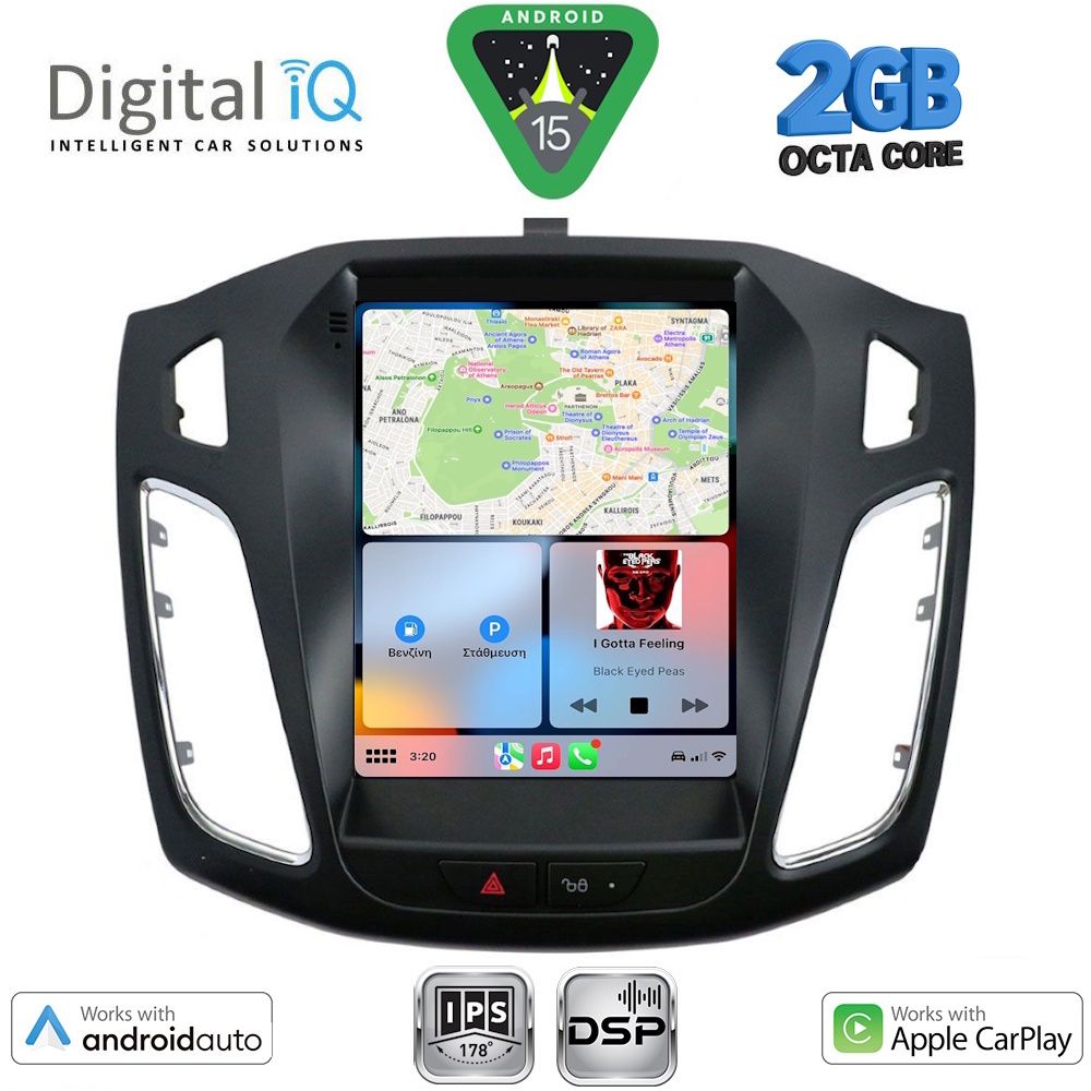 DIGITAL IQ BXF 5855_CPAA TESLA STYLE for FORD FOCUS mod. 2011-2017 - immagine 2