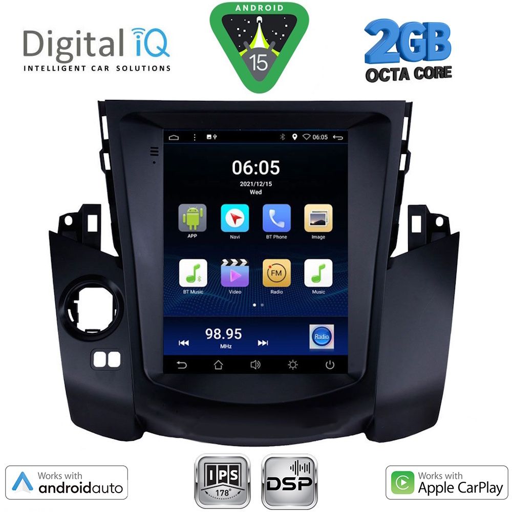 DIGITAL IQ BXF 5969_CPAA TESLA STYLE for TOYOTA RAV 4 mod. 2006-2012