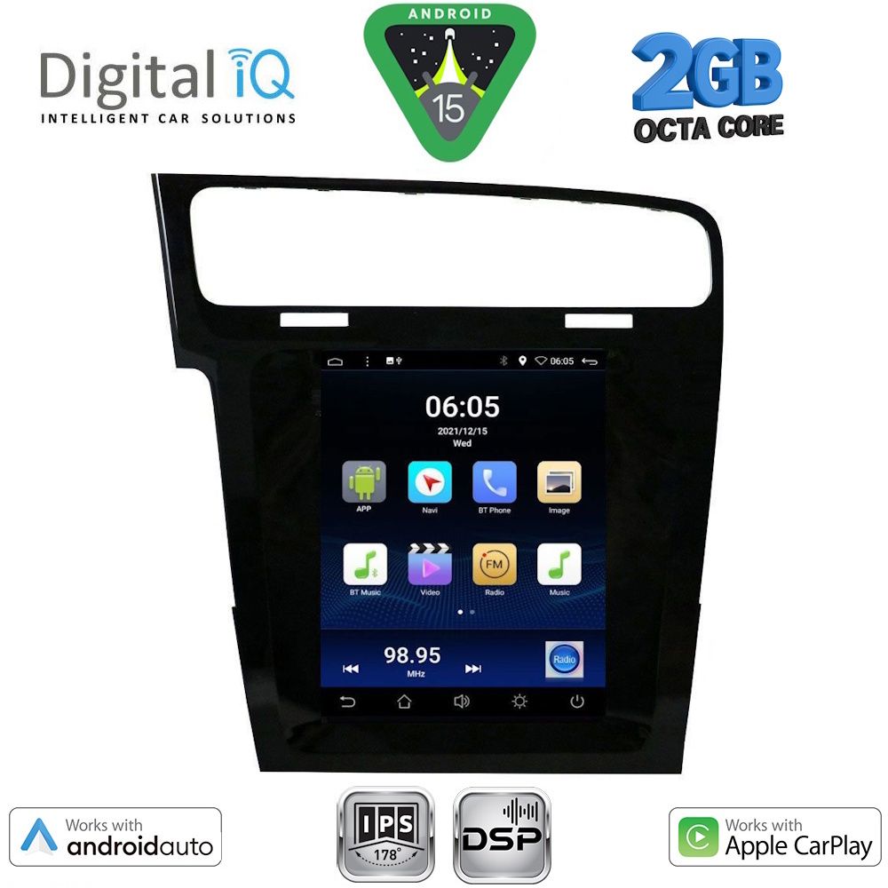DIGITAL IQ BXF 5985_CPAA TESLA STYLE for VW GOLF 7 mod. 2013>