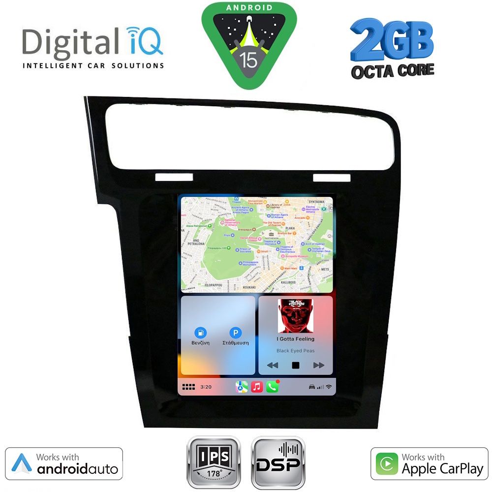 DIGITAL IQ BXF 5985_CPAA TESLA STYLE for VW GOLF 7 mod. 2013> - immagine 2