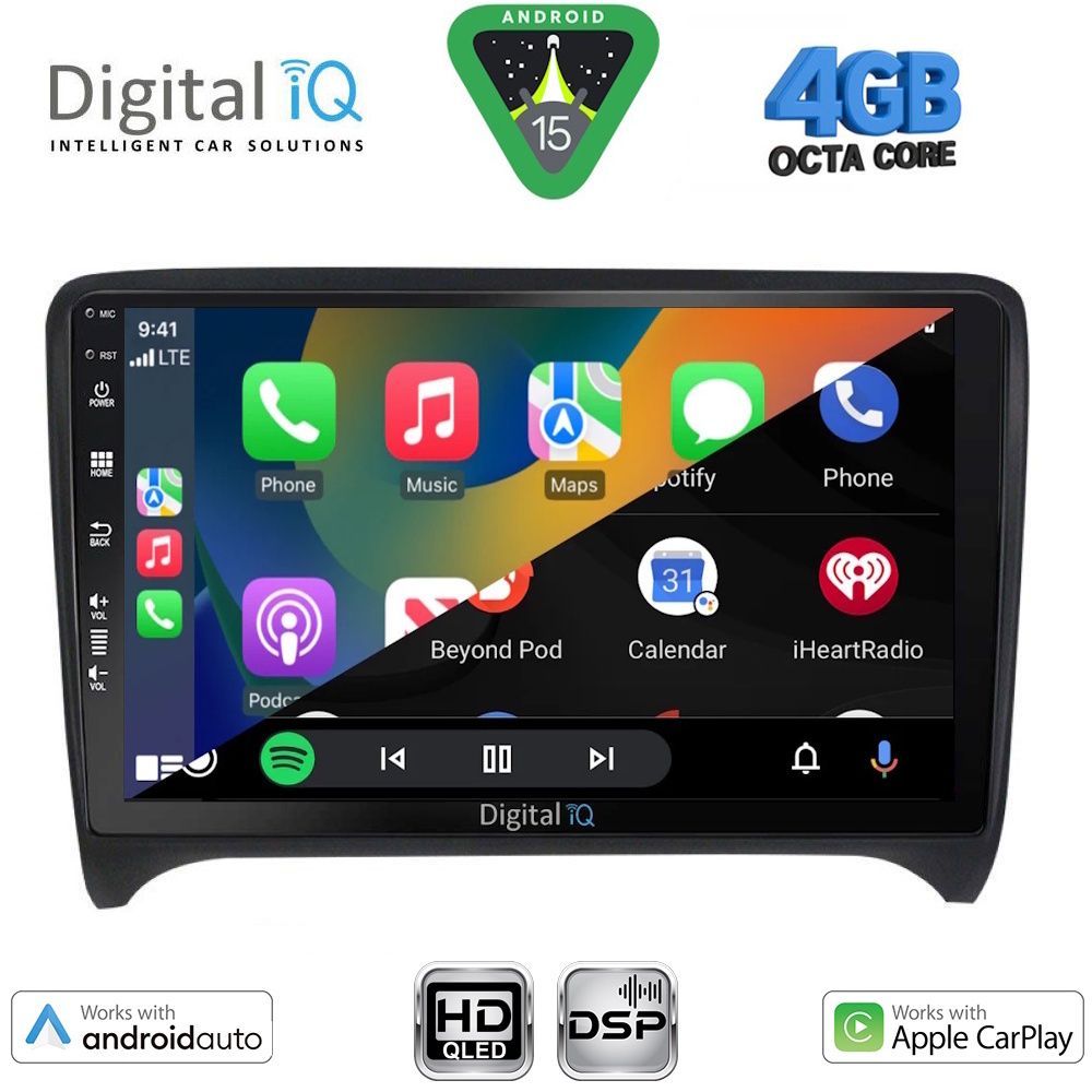 DIGITAL IQ BXF 16009_CPAA (9inc) MULTIMEDIA TABLET for AUDI TT mod. 2007-2015 - immagine 2