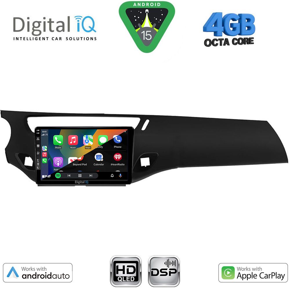 DIGITAL IQ BXF 16092BL_CPAA (9inc) MULTIMEDIA TABLET for CITROEN C3 - DS3 mod. 2009-2016 (BLACK) - immagine 2