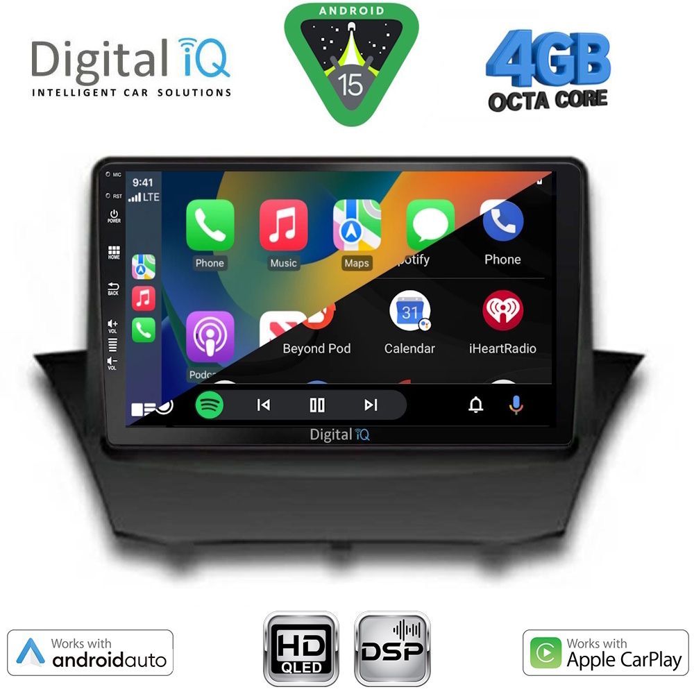 DIGITAL IQ BXF 16154A_CPAA (9inc) MULTIMEDIA TABLET for FORD FIESTA mod. 2008-2017 - immagine 2