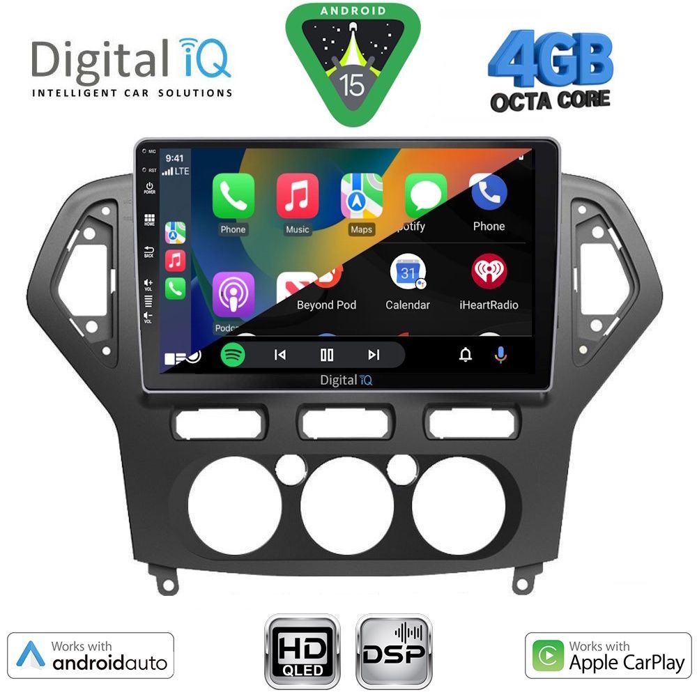 DIGITAL IQ BXF 16162_CPAA A/C (10inc) MULTIMEDIA TABLET for FORD MONDEO mod. 2007-2011 - immagine 2