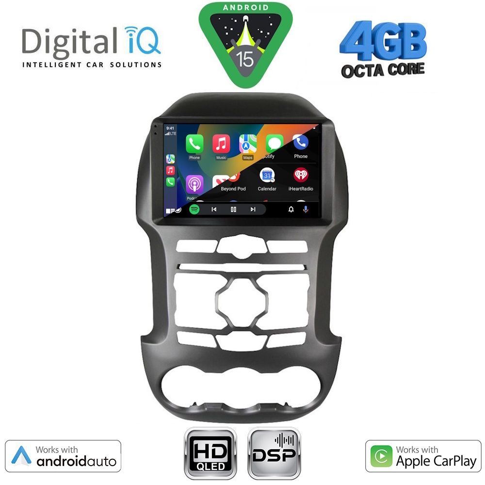 DIGITAL IQ BXF 16171S_CPAA (9inc) MULTIMEDIA TABLET for FORD RANGER mod. 2011-2015 - immagine 2