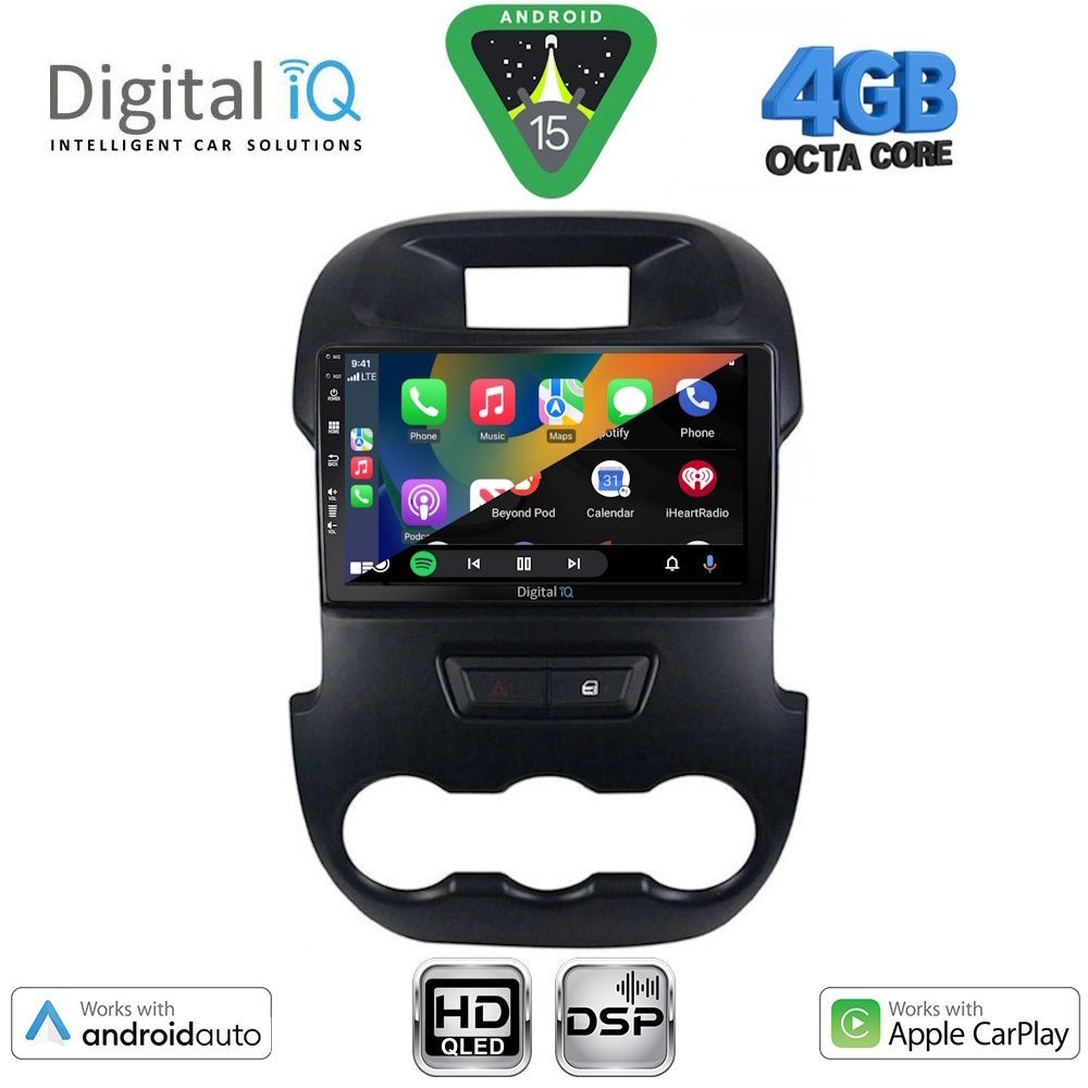 DIGITAL IQ BXF 16171_CPAA (9inc) MULTIMEDIA TABLET for FORD RANGER mod. 2011-2015 - immagine 2