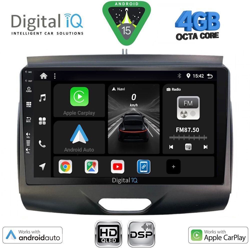 DIGITAL IQ BXF 16172_CPAA (9inc) MULTIMEDIA TABLET for FORD RANGER mod. 2015-2018