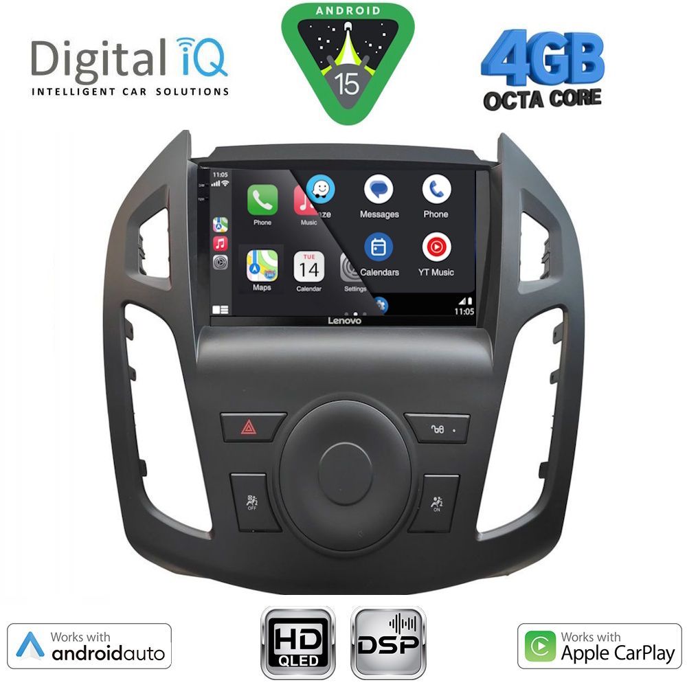 DIGITAL IQ BXF 16176_CPAA (9inc) MULTIMEDIA TABLET for FORD TRANSIT CONNECT mod. 2013-2018 - immagine 2