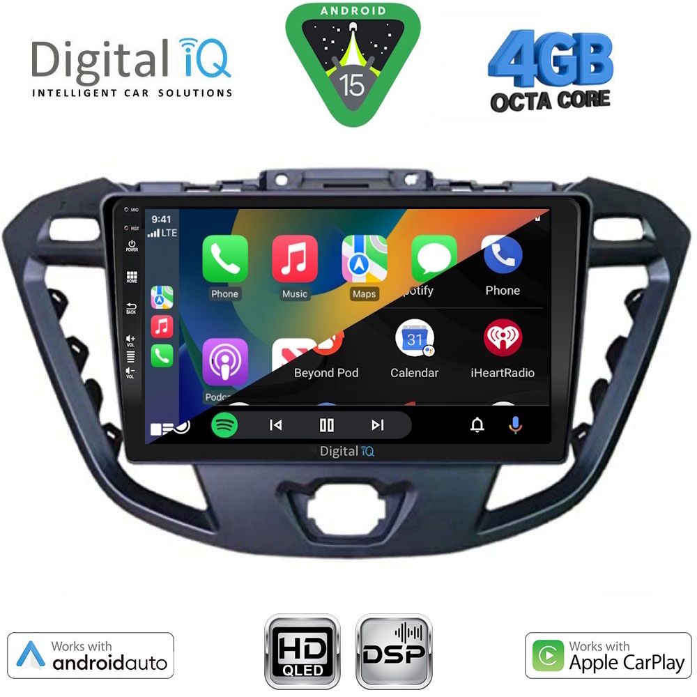 DIGITAL IQ BXF 16177_CPAA (9inc) MULTIMEDIA TABLET for FORD TRANSIT CUSTOM | TOURNEO CUSTOM mod. 2013-2019 - immagine 2