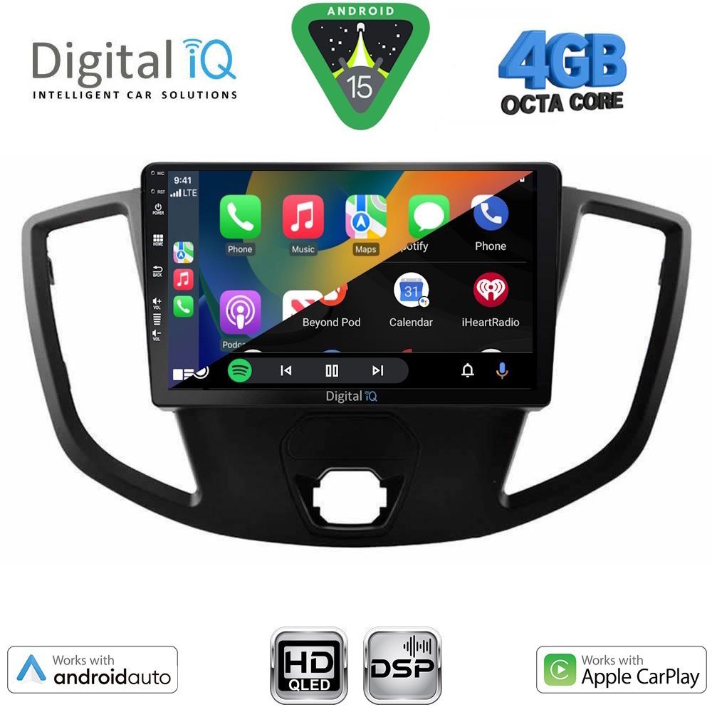 DIGITAL IQ BXF 16179_CPAA (9inc) MULTIMEDIA TABLET for FORD TRANSIT mod. 2014-2020 - immagine 2