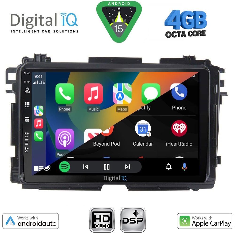 DIGITAL IQ BXF 16201_CPAA (9inc) MULTIMEDIA TABLET for HONDA HRV mod. 2015-2021 - immagine 2