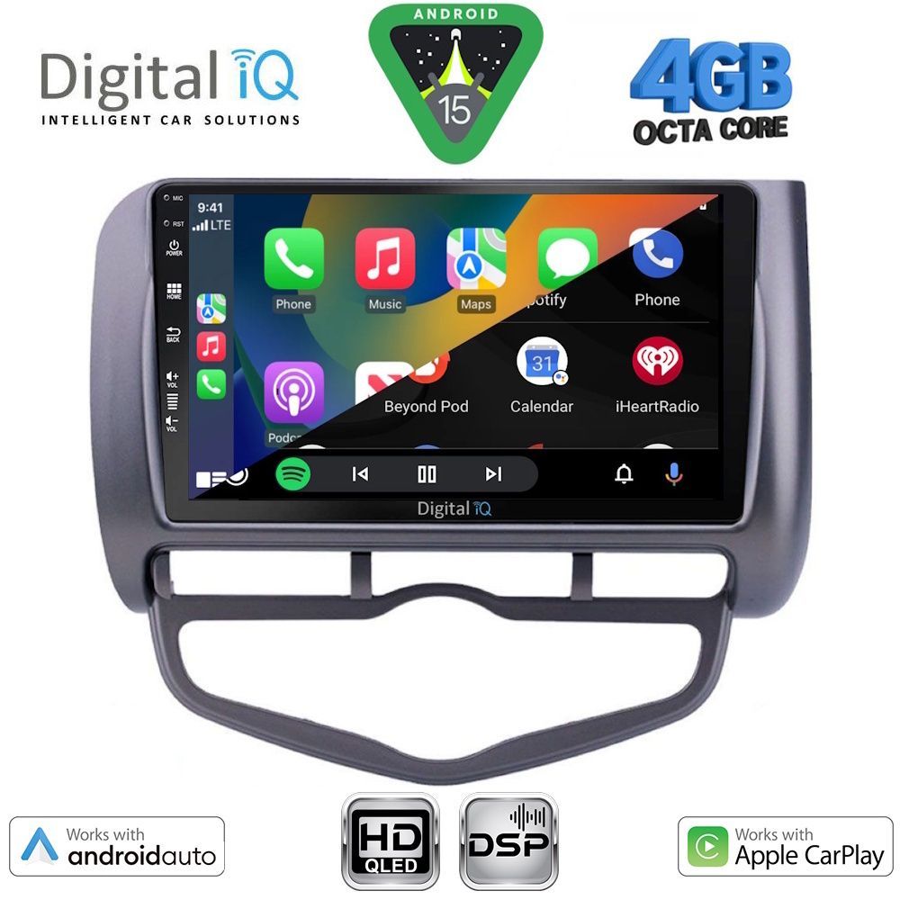 DIGITAL IQ BXF 16210_CPAA CLIMA (9inc) MULTIMEDIA TABLET for HONDA JAZZ mod. 2002-2008 - immagine 2