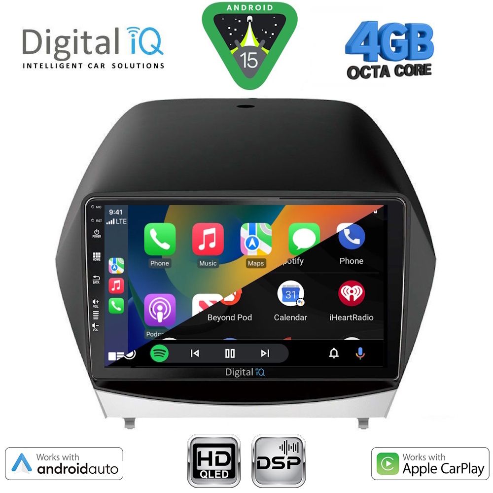 DIGITAL IQ BXF 16235_CPAA (10inc) MULTIMEDIA TABLET for HYUNDAI iX35 mod. 2010-2015 - immagine 2