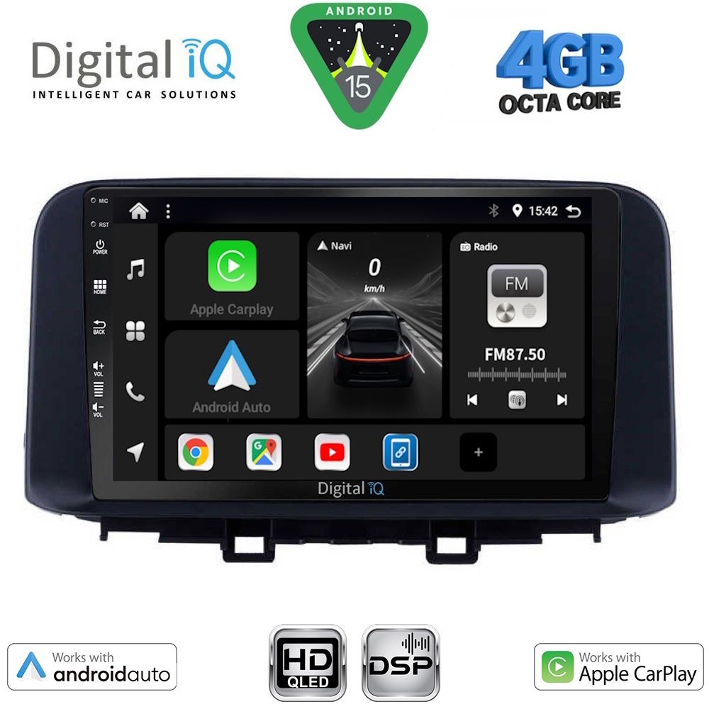 DIGITAL IQ BXF 6237_CPAA (10inc) MULTIMEDIA TABLET for HYUNDAI KONA mod. 2017-2023