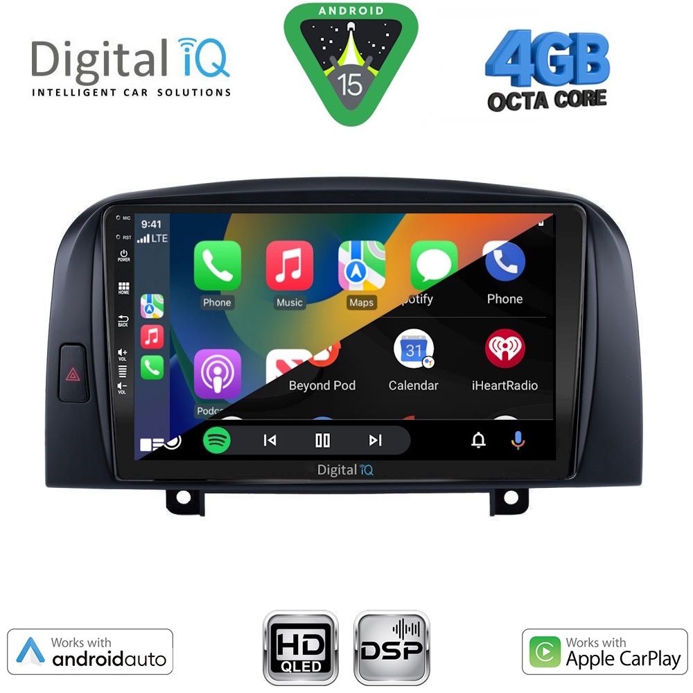 DIGITAL IQ BXF 16248_CPAA (9inc) MULTIMEDIA TABLET for HYUNDAI SONATA mod. 2006-2009 - immagine 2