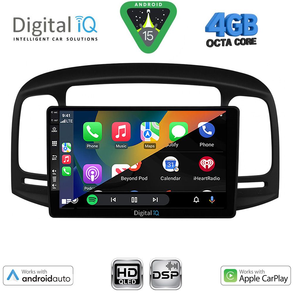 DIGITAL IQ BXF 16249BL_CPAA (9inc) MULTIMEDIA TABLET for HYUNDAI ACCENT mod. 2005-2012 - immagine 2