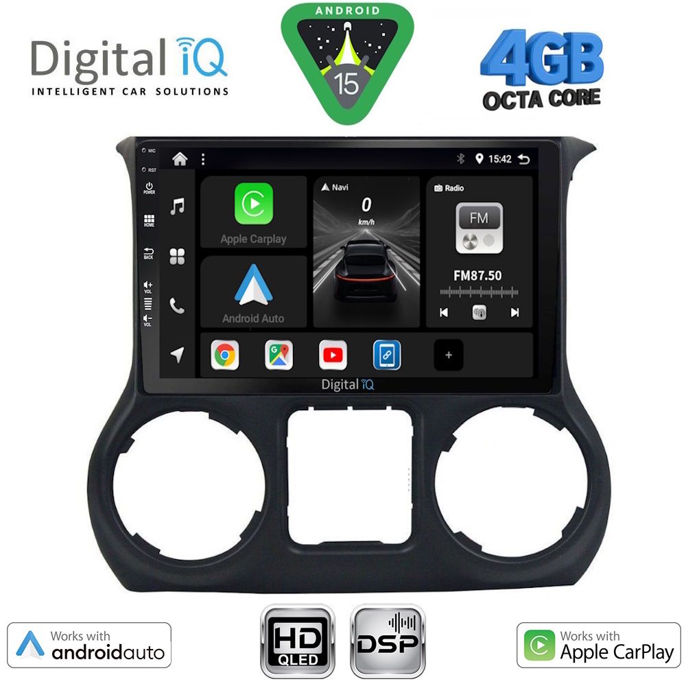 DIGITAL IQ BXF 6296_CPAA (10inc) MULTIMEDIA TABLET for JEEP WRANGLER mod. 2014-2017