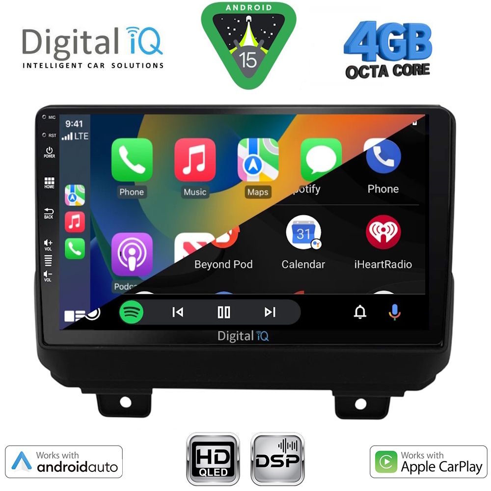 DIGITAL IQ BXF 16298_CPAA (9inc) MULTIMEDIA TABLET for JEEP WRANGLER mod. 2018-2026 - immagine 2
